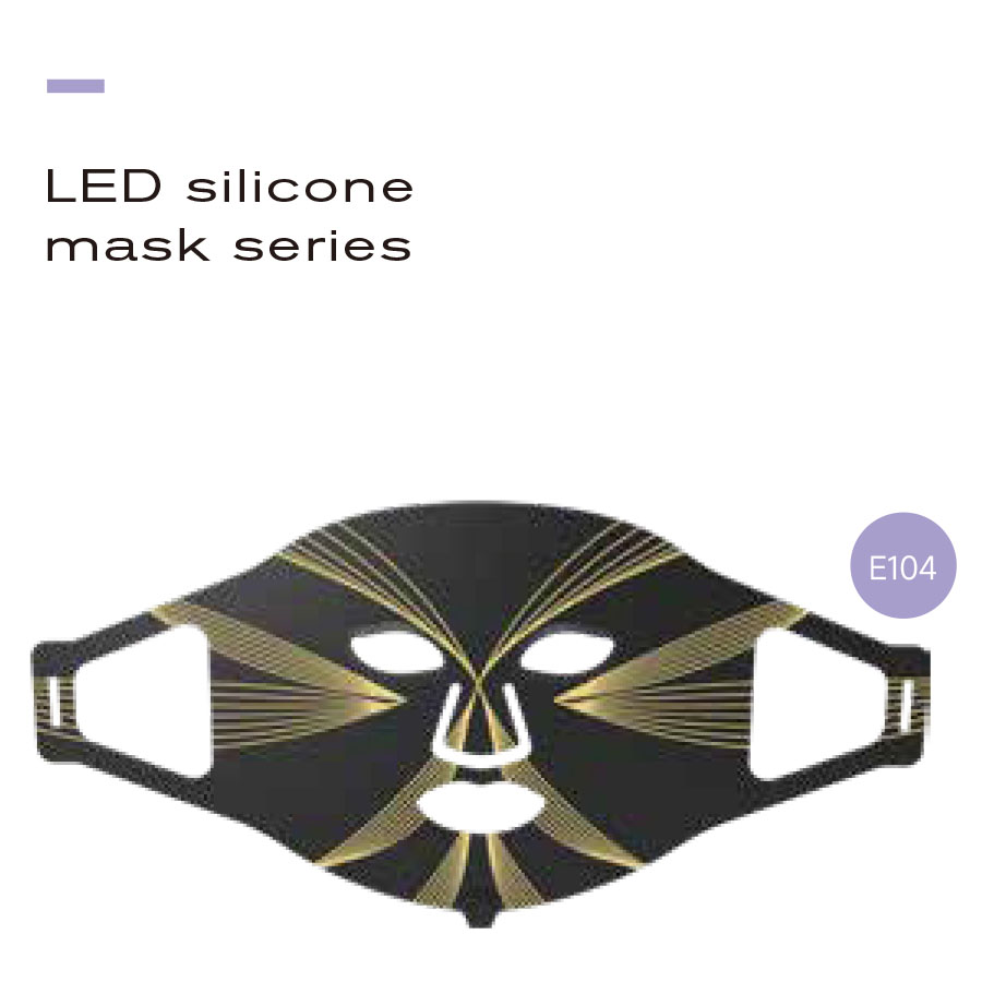 中国工場卸売モデルE104 LEDシリコンフェイシャルマスク:プライベートブランドマルチスペクトル美容機器メーカー