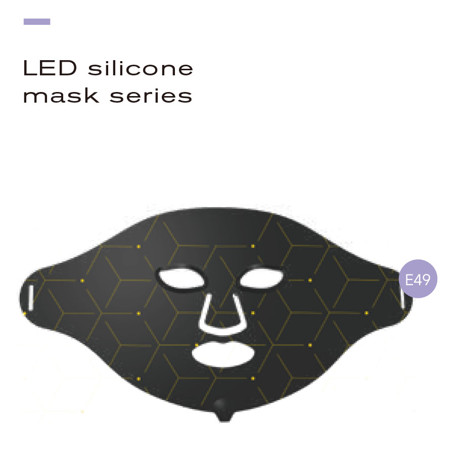 中国工場卸売モデルE49 LEDシリコンフェイシャルマスク:プライベートラベル7波長美容機器サプライヤー
